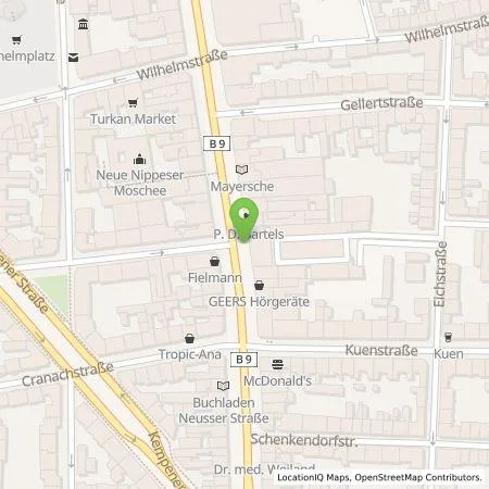 Standortübersicht der Tankstelle TankE GmbH in 50733 Köln