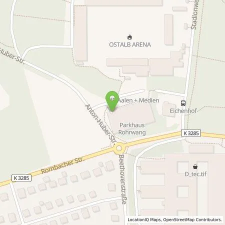 Standortübersicht der Tankstelle Parkraumgesellschaft Baden-Württemberg GmbH in 73430 Aalen