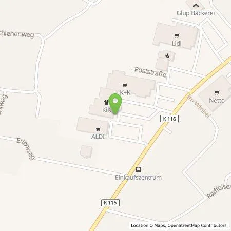 Standortübersicht der Tankstelle ALDI Nord Deutschland Stiftung & Co. KG in 26897 Esterwegen