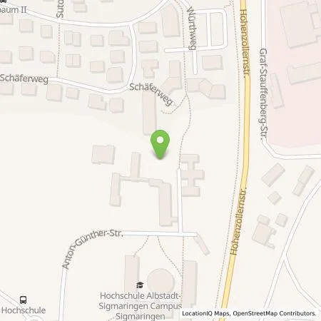 Standortübersicht der Tankstelle Parkraumgesellschaft Baden-Württemberg GmbH in 72488 Sigmaringen