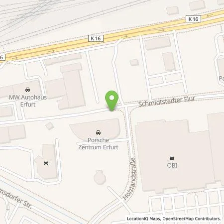 Standortübersicht der Tankstelle Glinicke Energie+Service GmbH in 99099 Erfurt