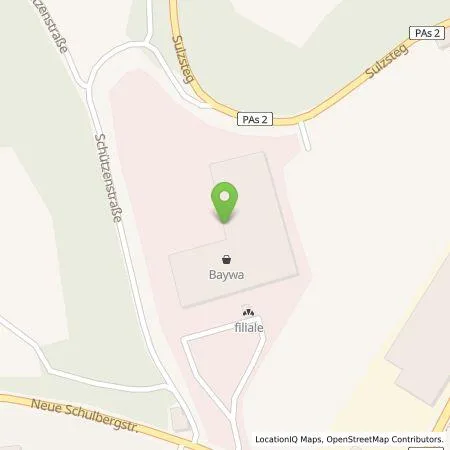 Standortübersicht der Tankstelle BayWa Mobility Solutions GmbH in 94034 Passau (Grubweg)