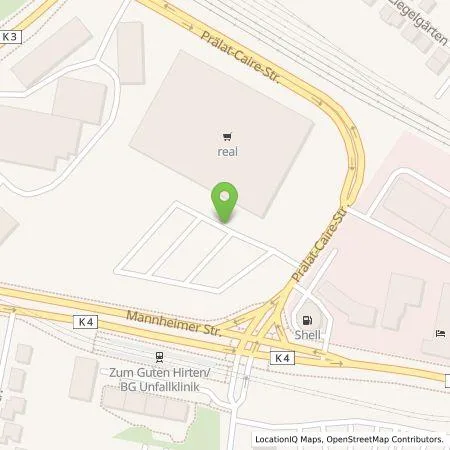 Standortübersicht der Tankstelle Kaufland Dienstleistung GmbH & Co. KG in 67071 Ludwigshafen am Rhein