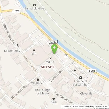 Standortübersicht der Tankstelle AVU AG in 58256 Ennepetal