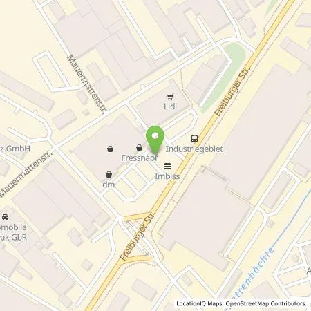 Standortübersicht der Tankstelle HOBA Green Energy GmbH in 79183 Waldkirch