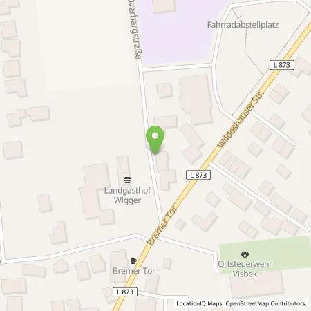 Standortübersicht der Tankstelle Visbeker Deern Hotel Garni in 49429 Visbek