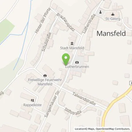 Standortübersicht der Tankstelle e-HET GmbH in 06343 Mansfeld