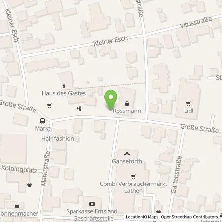 Standortübersicht der Tankstelle EWE Go GmbH in 49762 Lathen