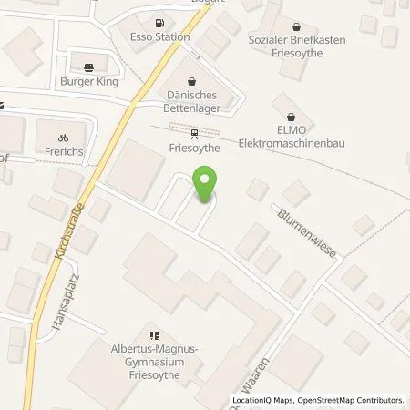 Standortübersicht der Tankstelle EWE Go GmbH in 26169 Friesoythe