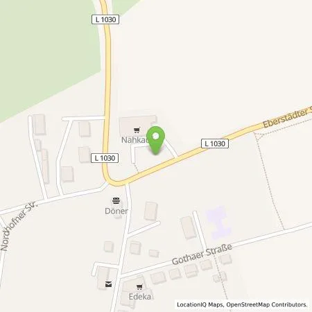 Standortübersicht der Tankstelle TEAG Mobil GmbH in 99869 Sonneborn