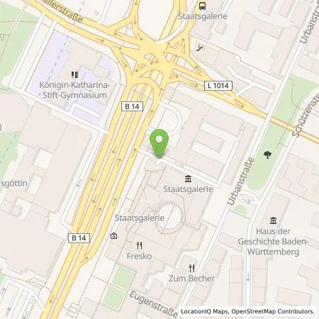 Standortübersicht der Tankstelle Parkraumgesellschaft Baden-Württemberg GmbH in 70173 Stuttgart