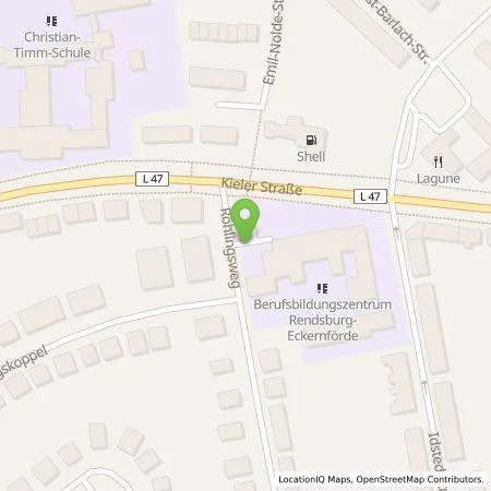 Standortübersicht der Tankstelle Stadtwerke SH GmbH & Co. KG in 24768 Rendsburg