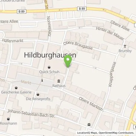 Standortübersicht der Tankstelle TEAG Mobil GmbH in 98646 Hildburghausen