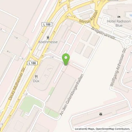 Standortübersicht der Tankstelle TankE GmbH in 50679 Köln