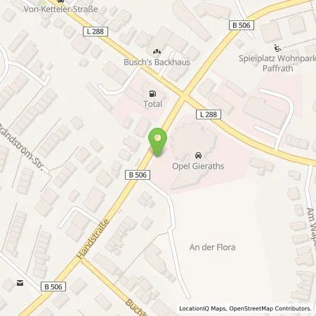 Standortübersicht der Tankstelle TankE GmbH in 51469 Bergisch Gladbach