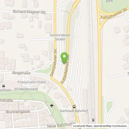 Standortübersicht der Tankstelle NEG Neue Energien Mainfranken GmbH in 97753 Karlstadt