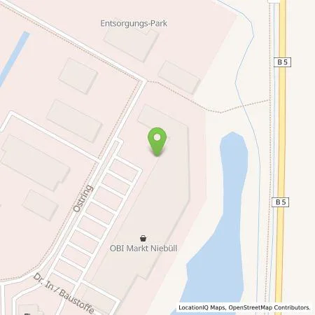 Standortübersicht der Tankstelle team energie GmbH & Co. KG in 25899 Niebüll