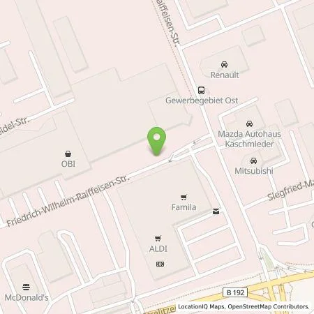 Standortübersicht der Tankstelle team energie GmbH & Co. KG in 17192 Waren (Müritz)