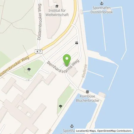 Standortübersicht der Tankstelle Stadtwerke Kiel AG in 24105 Kiel