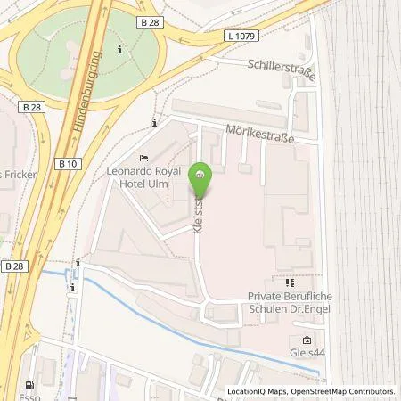 Standortübersicht der Tankstelle SWU Energie GmbH in 89077 Ulm