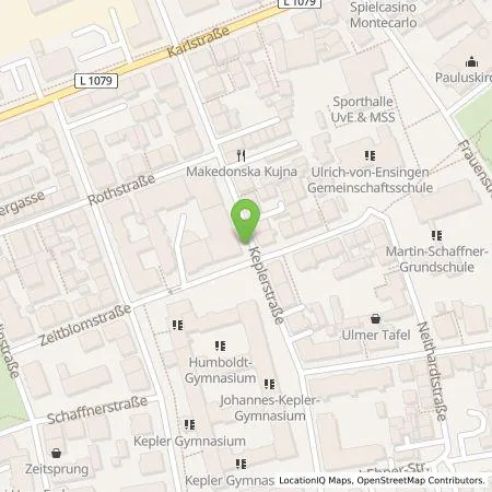 Standortübersicht der Tankstelle SWU Energie GmbH in 89073 Ulm