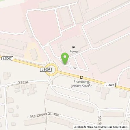 Standortübersicht der Tankstelle TEAG Mobil GmbH in 07607 Eisenberg