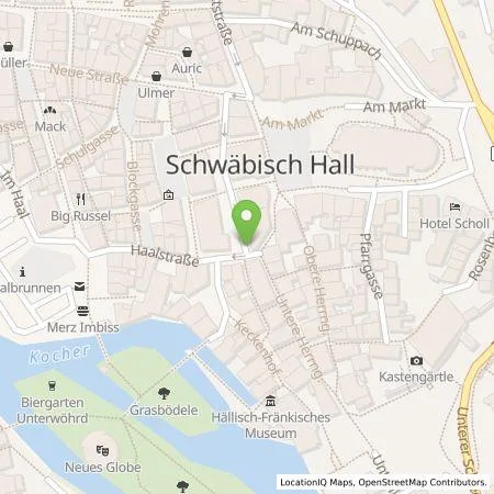 Standortübersicht der Tankstelle Haller Mobilität und Wärme GmbH in 74523 Schwäbisch Hall