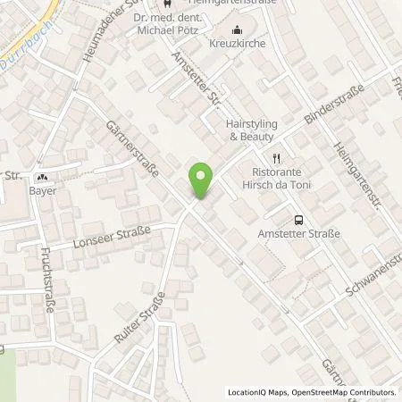 Standortübersicht der Tankstelle Stadtwerke Stuttgart GmbH in 70329 Stuttgart