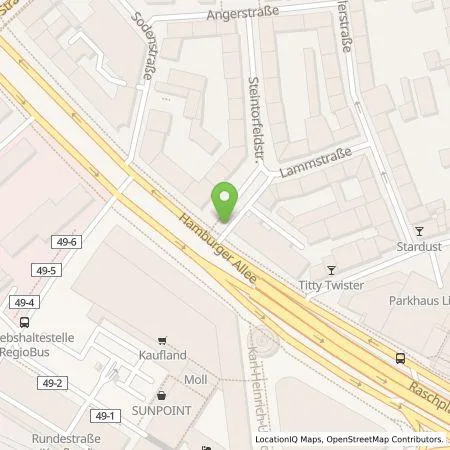 Standortübersicht der Tankstelle enercity AG in 30161 Hannover