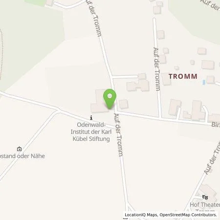 Standortübersicht der Tankstelle Odenwald-Institut der Karl Kübel Stiftung in 64689 Grasellenbach