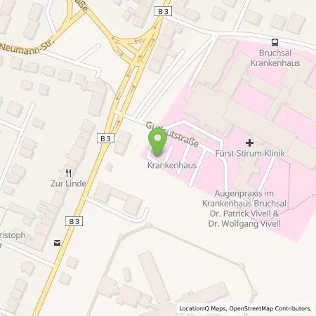 Standortübersicht der Tankstelle Wattif Europe GmbH in 76646 Bruchsal