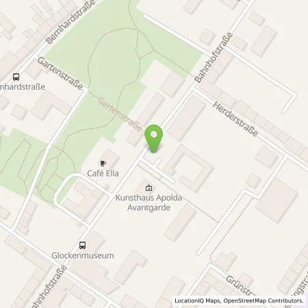 Standortübersicht der Tankstelle Energieversorgung Apolda GmbH in 99510 Apolda