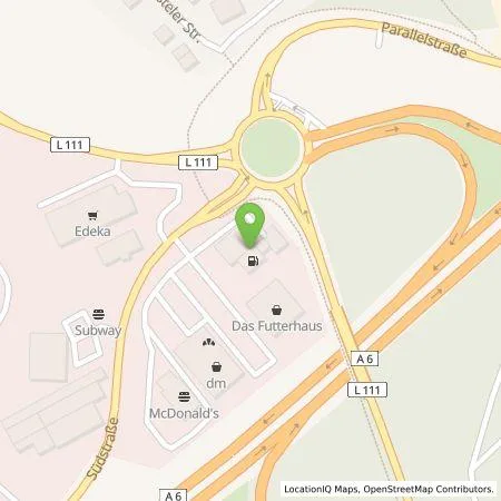 Standortübersicht der Tankstelle Shell Deutschland GmbH in 66386 St. Ingbert