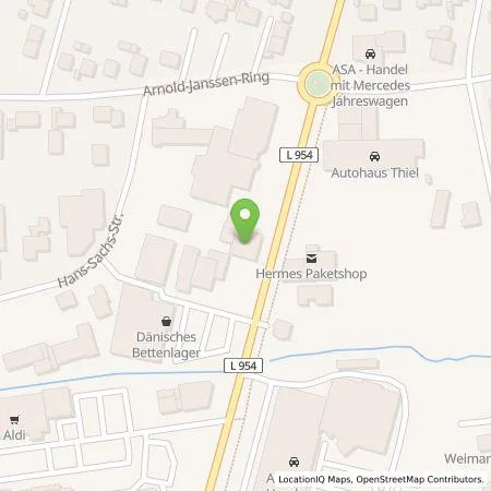 Standortübersicht der Tankstelle Shell Deutschland GmbH in 33014 Bad Driburg