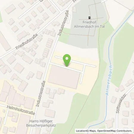 Standortübersicht der Tankstelle Harro Höfliger Verpackungsmaschinen GmbH in 71573 Allmersbach im Tal