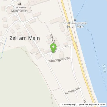 Standortübersicht der Tankstelle Stadtwerke Würzburg AG in 97299 Zell a. Main