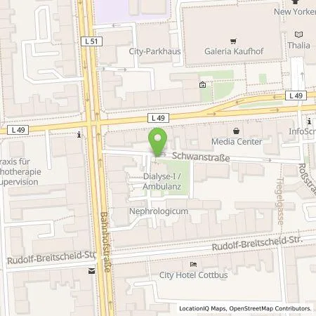 Standortübersicht der Tankstelle Wolf & Wolf eGbR in 03046 Cottbus