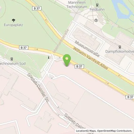 Standortübersicht der Tankstelle Mercedes-Benz High-Power Charging Europe GmbH in 68165 Mannheim