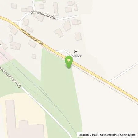 Standortübersicht der Tankstelle Lukas Wust e. K. in 91459 Markt Erlbach