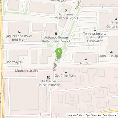 Standortübersicht der Tankstelle EnBW mobility+ AG und Co.KG in 81477 München