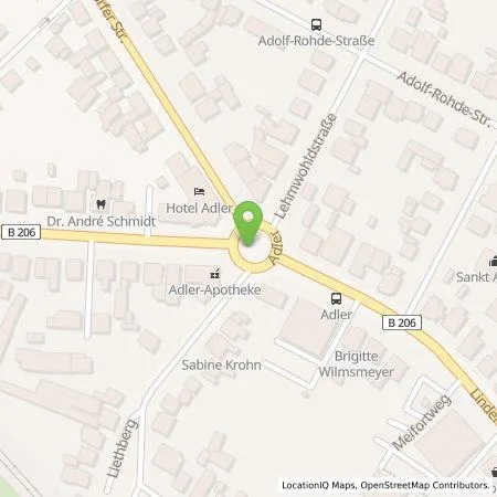 Standortübersicht der Tankstelle Autohaus Brockmann GmbH in 25524 Itzehoe