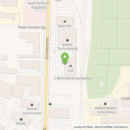 Standortübersicht der Tankstelle Lidl Dienstleistung GmbH & Co. KG in 86199 Augsburg