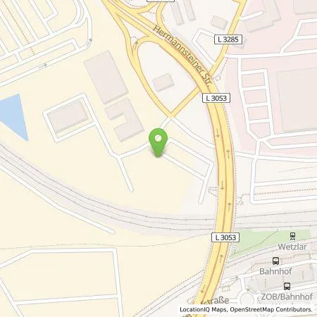 Standortübersicht der Tankstelle Berndt Hartmann in 35576 Wetzlar