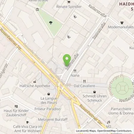 Standortübersicht der Tankstelle SWM Versorgungs GmbH in 81667 München