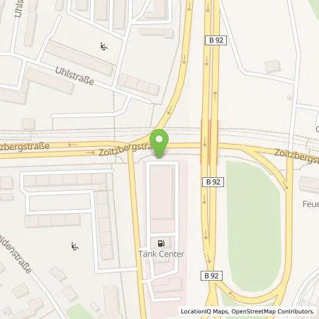 Standortübersicht der Tankstelle Energieversorgung Gera GmbH in 07549 Gera