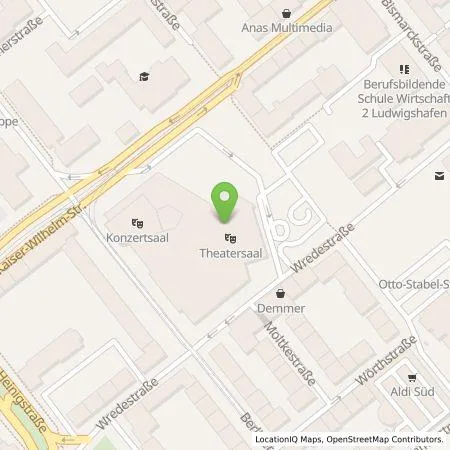 Standortübersicht der Tankstelle E.ON Drive GmbH in 67059 Ludwigshafen am Rhein