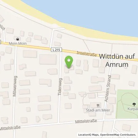 Standortübersicht der Tankstelle Morsch Grundstück GbR in 25946 Wittdün auf Amrum