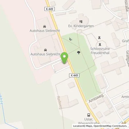 Standortübersicht der Tankstelle TankE GmbH in 37170 Uslar