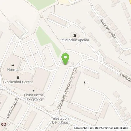 Standortübersicht der Tankstelle Energieversorgung Apolda GmbH in 99510 Apolda