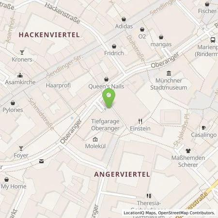 Standortübersicht der Tankstelle E.ON Drive GmbH in 80331 München